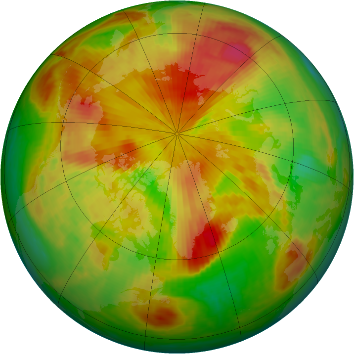 Arctic ozone map for 01 May 2001